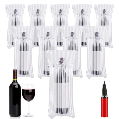 Weinflaschen-Reise-Schutzbeutel, 50 Stück, Verpackungs-Luftbeutel mit Luftpumpe, transparent Weinflaschen-Reise-Schutzbeutel, 50 Stück, Verpackungs-Luftbeutel mit Luftpumpe, transparent von BeiLeiNiceHK