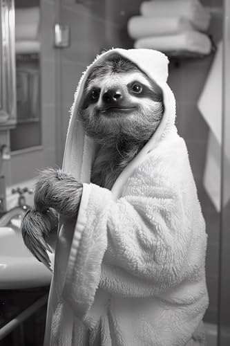BeiYiHo Bilder Badezimmer Tiere Schwarz Weiß Poster Lustige Tiere Bild Toilette Tier Witzige Bilder für Gäste WC Wandbild Deko Kunstdruck Bad Leinwand Modern BeiYiHo Bilder Badezimmer Tiere Schwarz Weiß Poster Lustige Tiere Bild Toilette Tier Witzige Bilder für Gäste WC Wandbild Deko Kunstdruck Bad Leinwand Modern von BeiYiHo