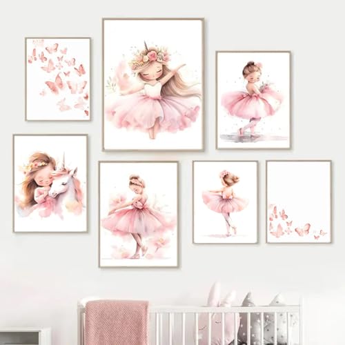 Bilder Kinderzimmer Mädchen Rosa Ballerina Poster Baby Zimmer Mädchen Wand Deko Kinder Bilder Rosa Wandbild Mädchenzimmer Leinwand Bild Kinder Zimmer Kunstdruck Bilder Kinderzimmer Mädchen Rosa Ballerina Poster Baby Zimmer Mädchen Wand Deko Kinder Bilder Rosa Wandbild Mädchenzimmer Leinwand Bild Kinder Zimmer Kunstdruck von BeiYiHo