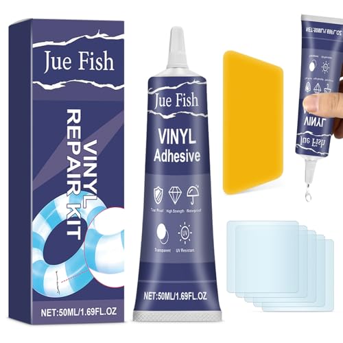 Beibeijia Pool Reparaturset, Schlauchboot Reparaturset für Schnelle und Einfache Reparaturen von Aufblasartikeln, Funktioniert mit PVC, Vinyl und Gummi von Beibeijia