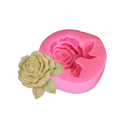 Beiersi Rosen Silikon Form für Fondant Marzipan Tortendeko Ausstecher Seife Dekoration Werkzeug (Stil 1) von Beiersi