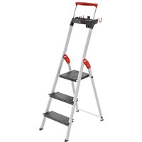 Hailo Stufen-Stehleiter L100 TopLine, Standhöhe 0,63 m von Hailo