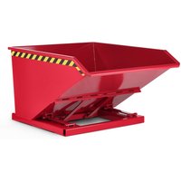 RR-Industrietechnik® Muldenkippbehälter mit staplerschonender Scherenmechanik, Volumen 0,5 m³, TK 1.200 kg, feuerrot RR-Industrietechnik® Muldenkippbehälter mit staplerschonender Scherenmechanik, Volumen 0,5 m³, TK 1.200 kg, feuerrot von RR-Industrietechnick