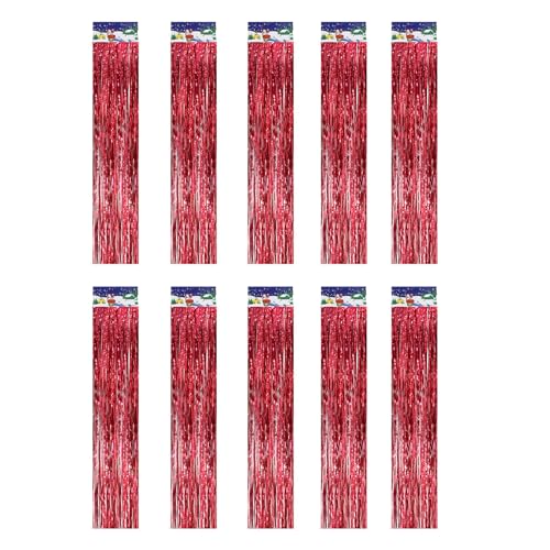10 Stück Weihnachtsfransen-Girlanden, schimmerndes Lametta-Bordüre, für Weihnachtsbaum, Tür, Fenster, Dekoration, stabile PET-Materialien, Weihnachtsquasten, Girlanden, glitzernd 10 Stück Weihnachtsfransen-Girlanden, schimmerndes Lametta-Bordüre, für Weihnachtsbaum, Tür, Fenster, Dekoration, stabile PET-Materialien, Weihnachtsquasten, Girlanden, glitzernd von Beimus