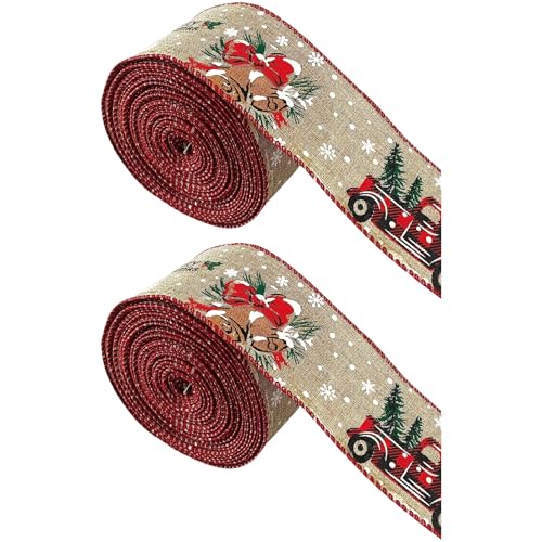 2 Stück Weihnachts-Rentier-Glockenband für Baumschmuck, Festival, Bastelbedarf, Weihnachtsgeschenkband, Geschenkband 2 Stück Weihnachts-Rentier-Glockenband für Baumschmuck, Festival, Bastelbedarf, Weihnachtsgeschenkband, Geschenkband von Beimus