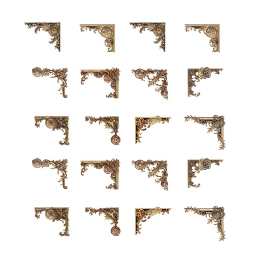 20 Insgesamt Ausgehöhlte Geprägte Ecke Aufkleber Vintage Scrapbooking Corner Sticker Für Journalplaner Fotoalbum Telefon Fall Metallkleber Label 20 Insgesamt Ausgehöhlte Geprägte Ecke Aufkleber Vintage Scrapbooking Corner Sticker Für Journalplaner Fotoalbum Telefon Fall Metallkleber Label von Beimus
