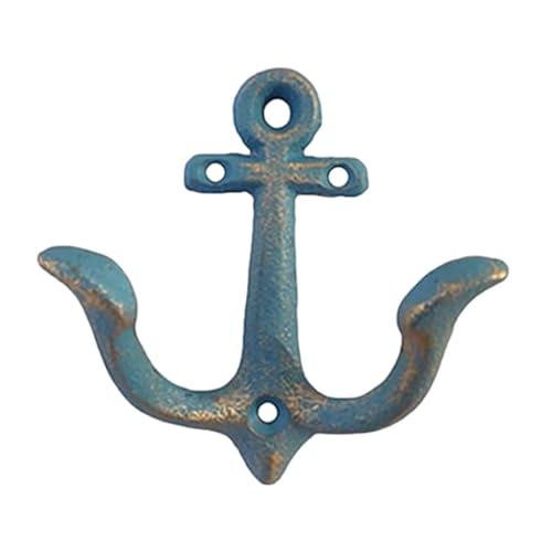 Beimus Bucolic Wandhaken aus Eisen in Anker-Form, für Küstendekoration, robuste Eingangshänger, Zuhause, Organisation, Retro-Schiffanker, Dekorationen von Beimus