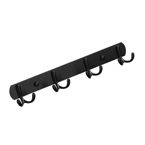 Beimus Robustes Edelstahl-Wandhaken-Set mit 4 Doppelhaken, platzsparende Aufbewahrung für Zuhause, Büro, Eingangsbereich, einfache Installation, Wandhaken Beimus Robustes Edelstahl-Wandhaken-Set mit 4 Doppelhaken, platzsparende Aufbewahrung für Zuhause, Büro, Eingangsbereich, einfache Installation, Wandhaken von Beimus