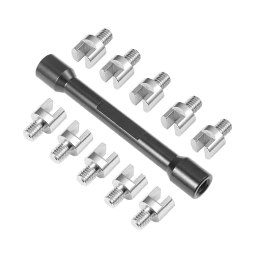 Beimus Robustes Motorrad-Speichenschlüssel-Set, ergonomisches Griff-Design, Fahrrad-Wartungswerkzeug zum Anziehen von Reifen, Speichen und Schraubenschlüssel von Beimus
