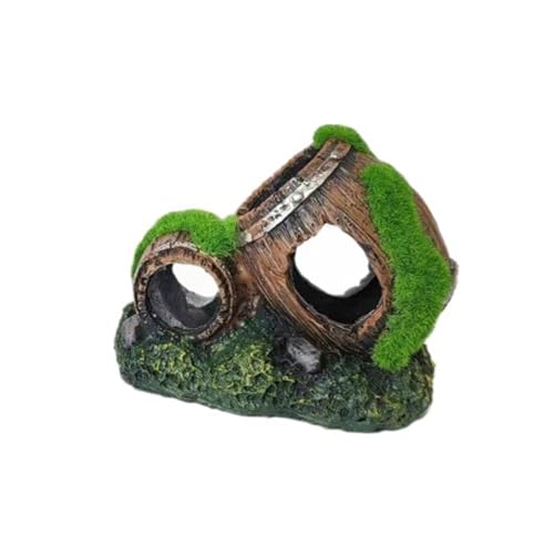 Dekorative Fässer, Versteck für Fische, Garnelen, sichere Lebensräume, Haus, Aquarien, Landschaftszubehör, Aquarien, Unterschlupf von Beimus