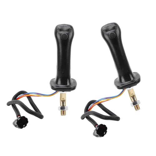 Ergonomische Bagger-Steuergriffe, Aluminium-Joystick mit 3 Tasten für Erdbewegungsmaschinen, robuster Bagger-Steuergriff Ergonomische Bagger-Steuergriffe, Aluminium-Joystick mit 3 Tasten für Erdbewegungsmaschinen, robuster Bagger-Steuergriff von Beimus