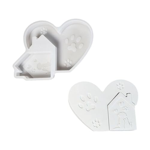 Herzhaus-Silikonformen für Epoxidharz, Seife, Schokolade, Heimdekoration, lebensmittelechtes Silikon, Backwerkzeug, handgefertigte Formen Herzhaus-Silikonformen für Epoxidharz, Seife, Schokolade, Heimdekoration, lebensmittelechtes Silikon, Backwerkzeug, handgefertigte Formen von Beimus