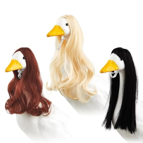 Lustige Perücken für Haustiere, Tierkleid, Kleidungspaket mit künstlerischem Vogelstatuenmuster, geeignet für drinnen und draußen, Haustierperücke, Kostüm-Set für Gänse Lustige Perücken für Haustiere, Tierkleid, Kleidungspaket mit künstlerischem Vogelstatuenmuster, geeignet für drinnen und draußen, Haustierperücke, Kostüm-Set für Gänse von Beimus