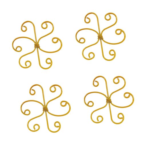 Mehrzweck-Pflanzenhalter aus Schmiedeeisen, für Gartenarbeit, Topfpflanzen, Schnittblumen, vertikale Wachstumshilfe, Gartenstecker für Reben, 4 Stück von Beimus