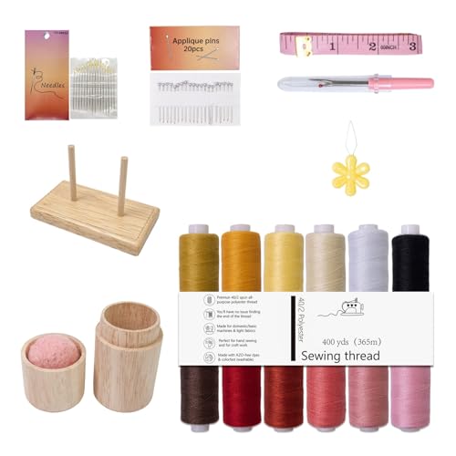 Nähgarn-Set aus robustem Polyester, 12 Farbtöne, für Reparaturen von Kleidungsstücken und Projekten, Hochgeschwindigkeits-Nähgarnbündel Nähgarn-Set aus robustem Polyester, 12 Farbtöne, für Reparaturen von Kleidungsstücken und Projekten, Hochgeschwindigkeits-Nähgarnbündel von Beimus