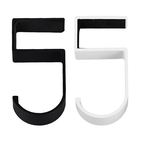 Nützlicher Wandhalter mit 5 Haken für Schultaschen, Hüte, Schals, lange Nutzungsdauer, Metallkonstruktion, Grundmontage, zweifarbig, stabiler Schlafsaal-Organizer, Haken von Beimus