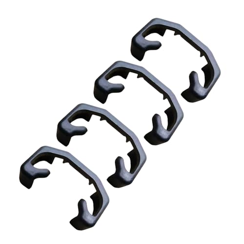 Set mit 4 robusten Sitzschienenabdeckungen, einfache Installation, allgemeine Führungsclips, geeignet für Automotive-Einsatz, Abdeckkappen von Beimus