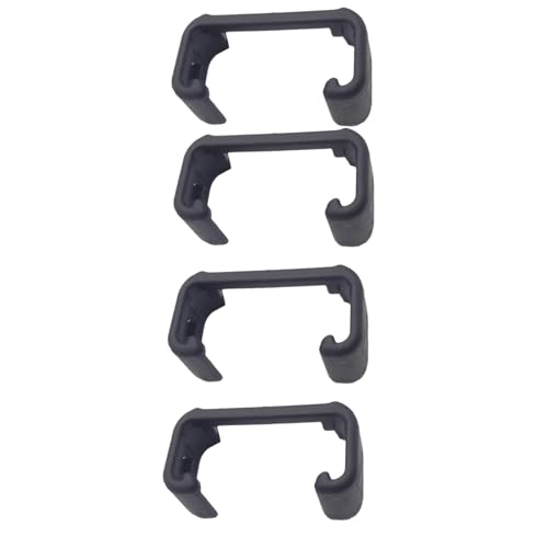 Set mit 4 robusten Sitzschienenabdeckungen, einfache Installation, allgemeine Führungsclips, geeignet für Automotive-Einsatz, Abdeckkappen von Beimus