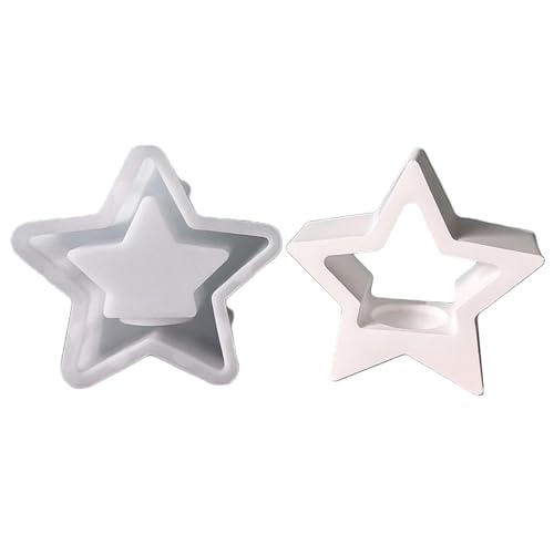 Silikonform in Herzform für Epoxidharzherstellung, Teelichthalter, Temperaturbeständigkeit, einfaches Entformen, Weihnachts-Silikonformen von Beimus