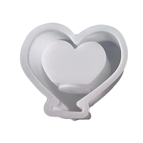 Silikonform in Herzform für Epoxidharzherstellung, Teelichthalter, Temperaturbeständigkeit, einfaches Entformen, Weihnachts-Silikonformen Silikonform in Herzform für Epoxidharzherstellung, Teelichthalter, Temperaturbeständigkeit, einfaches Entformen, Weihnachts-Silikonformen von Beimus