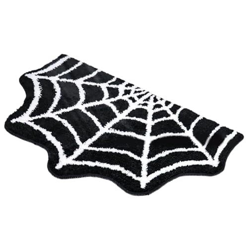 Weiche Badematten mit Halloween-Motiv, wasserabsorbierend, Spinnen-Design, rutschfester Bodenteppich, leicht zu reinigen, Halloween-Spinnennetz-Teppich Weiche Badematten mit Halloween-Motiv, wasserabsorbierend, Spinnen-Design, rutschfester Bodenteppich, leicht zu reinigen, Halloween-Spinnennetz-Teppich von Beimus
