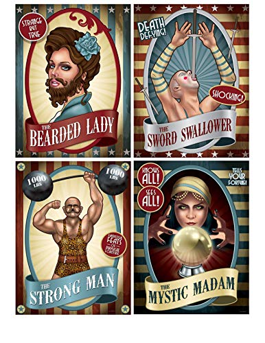 4 Stück sortierte Vintage Zirkus Poster Ausschnitte – Party Wanddekoration 4 Stück sortierte Vintage Zirkus Poster Ausschnitte – Party Wanddekoration von Beistle