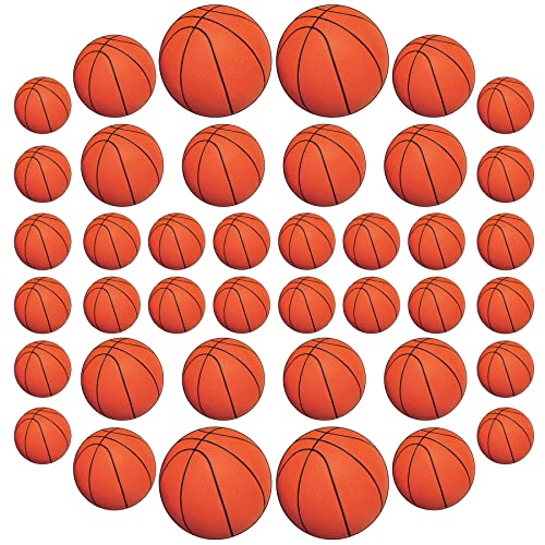 Beistle 40 Stück Bedruckte Papier-Basketball-Ausschnitte, Sport-Themen-Dekorationen für Geburtstagsparty-Zubehör, Pinnwand, Klassenzimmer-Dekor, 10,2 cm – 30,5 cm, orange/schwarz Beistle 40 Stück Bedruckte Papier-Basketball-Ausschnitte, Sport-Themen-Dekorationen für Geburtstagsparty-Zubehör, Pinnwand, Klassenzimmer-Dekor, 10,2 cm – 30,5 cm, orange/schwarz von Beistle