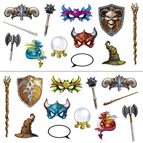 Beistle 59443 24 Stück Fantasy Thema Photo Booth Schilder Für mittelalterliche Partydekorationen, Papier, Verschiedene Farben Beistle 59443 24 Stück Fantasy Thema Photo Booth Schilder Für mittelalterliche Partydekorationen, Papier, Verschiedene Farben von Beistle