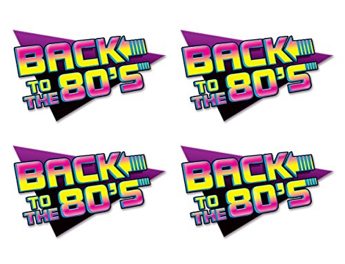 Beistle Back to The 80's Schild, 4 Stück von Beistle