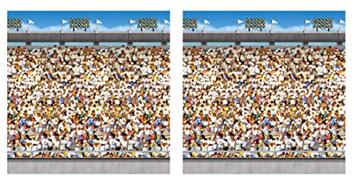 Beistle S52096AZ2 Fotohintergrund, 2-teiliges Set, Sport-Party-Dekoration, Geburtstags-Fußballdekoration, Spieltagszubehör, 10,2 x 76,2 cm, mehrfarbig Beistle S52096AZ2 Fotohintergrund, 2-teiliges Set, Sport-Party-Dekoration, Geburtstags-Fußballdekoration, Spieltagszubehör, 10,2 x 76,2 cm, mehrfarbig von Beistle