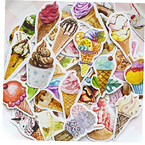 50pcs / Pack Eiscreme Getränk Stationery Sticker Scrapbooking Planer Journal Tagebuch Dekorative Etikett Kinder Diy Craft Aufkleber von Beito