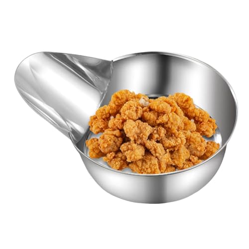 Beiykhera Küchen Lebensmittel Schaufel,Edelstahl Fritteuse Schaufel für Küche,Speisezubereitung Entenschnabel Rührwerk für | Wohnmobil Speisesaal Catering LKW Restaurant Kino von Beiykhera