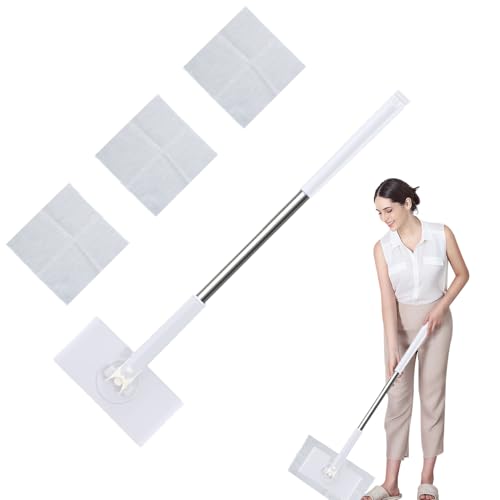 Beiykhera Wischmopp, Mini Wischmopp für kleine Räume, 70 cm Länge Kompatibel mit Gesichtstüchern Tragbarer Bodenreiniger für Haushalt Wohnung Bad von Beiykhera