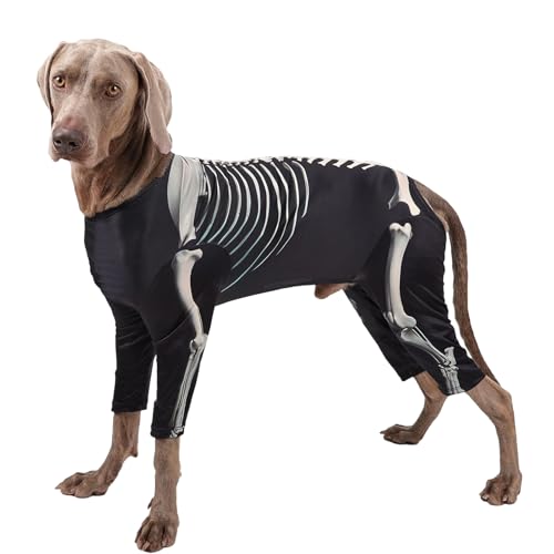 Hund Skelett Hoodie Halloween Hund Kostüm Skelett Haustier Kostüm Welpe Skelette Kleidung Lustige Halloween Kostüme Für Haustiere Cosplay Kostüme Für Haustier Cosplay Party von Beiykhera