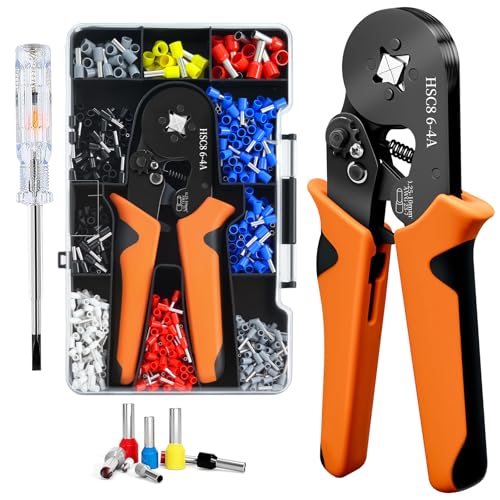 Crimpzange Aderendhülsen Set mit 1250 Aderendhülsenzange Selbsteinstellende 0,25-10mm² Krimpzange Crimp Zange Crimping Pliers mit Kabelendhülsen Krimpzangenset für Heimgebrauch Crimpzange Aderendhülsen Set mit 1250 Aderendhülsenzange Selbsteinstellende 0,25-10mm² Krimpzange Crimp Zange Crimping Pliers mit Kabelendhülsen Krimpzangenset für Heimgebrauch von Beizkna