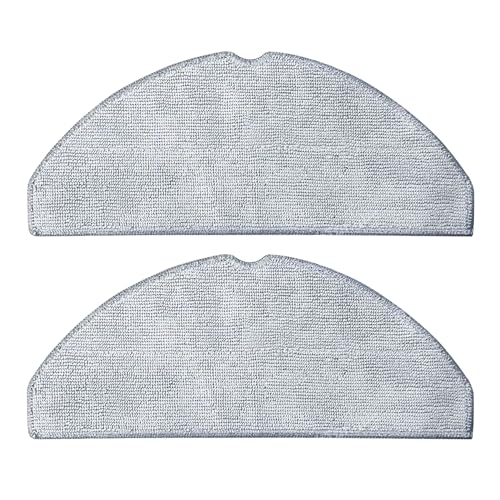2 Mikrofaser-Pads für Xiaomi Vacuum S20 (D106), 3C, E10, 2 Ersatztücher, Ersatzset für Staubsaugerroboter, für Xiaomi Mijia Vacuum Mop 3C (C103) / 3C Plus (B112) von BekabA