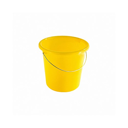 Esmeyer Teko Haushaltseimer aus Kunststoff mit Metallbügel und Messung, 10 l, gelb, Einheitsgröße von Esmeyer