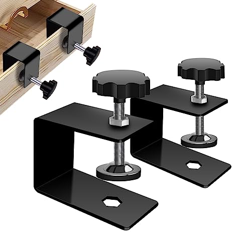 2 Stück Schubladen Front Installationsklemmen Verdicken, C Klemme Tischklemme Schrankhilfen Vorrichtungshilfen für Holzbearbeitung (Typ A) von Bekasa