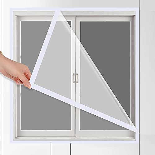 Bekasa Thermofolie Fenster, Doppelschicht Wärmeschutzfolie Fenster Verdicken Isolierfolie Selbstklebend (240 x 120 cm) von Bekasa