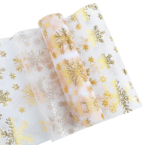 Bekeify 15M x 28Cm Tischläufer Gold Tischband Glänzend Goldene Weihnachten Dekostoff Polyester Tischdeko für Party Ostern Weihnachten Hochzeits Geburtstagsfeiern Tischdeko Gold von Bekeify