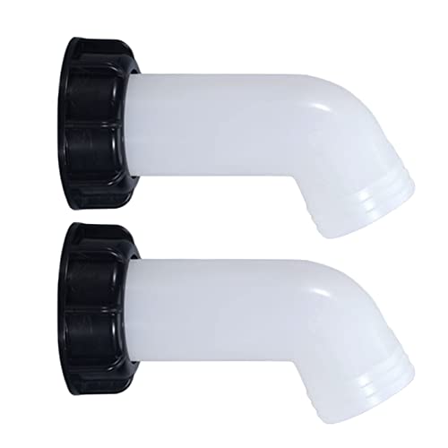 2 Stück IBC Auslaufstutzen Auslauftülle IBC Adapter S60x6 Grobgewinde IBC Ablaufstutzen IBC Auslaufhahn IBC Tank Zubehör für IBC Tank Regentonnen Wassertank von Bekindpro