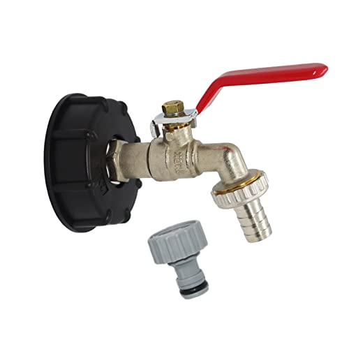 Bekindpro IBC Wasserhahn IBC Kugelauslaufhahn Adapter S60x6 Messing IBC Auslaufhahn 1/2 Zoll Gartenschlauch Wasserhahn Wassertank Schlauchanschluss Kugelhahn Ersatz IBC Tank Zubehör Bekindpro IBC Wasserhahn IBC Kugelauslaufhahn Adapter S60x6 Messing IBC Auslaufhahn 1/2 Zoll Gartenschlauch Wasserhahn Wassertank Schlauchanschluss Kugelhahn Ersatz IBC Tank Zubehör von Bekindpro