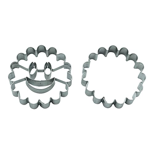 BekkiB 2er-Set Ausstecher „Lachendes Gesicht“ - Runde Ausstechform und Linzer Ausstecher mit Gesicht - für Spitzbuben, Hildabrötchen & Plätzchen - Spülmaschinengeeignet - 95392 BekkiB 2er-Set Ausstecher „Lachendes Gesicht“ - Runde Ausstechform und Linzer Ausstecher mit Gesicht - für Spitzbuben, Hildabrötchen & Plätzchen - Spülmaschinengeeignet - 95392 von BekkiB