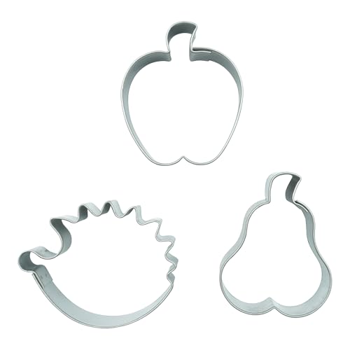 BekkiB - 3er-Set Ausstecher "Herbst"- Spülmaschinengeeignete Ausstechformen aus Edelstahl - Zum Backen für Plätzchen - 7603 von BekkiB