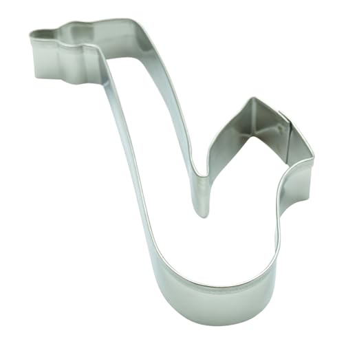 BekkiB - Ausstecher "Saxofon" - ca. 9,8 x 4,2 cm - Spülmaschinengeeignete Musik-Ausstechform aus Edelstahl - Zum Backen von Plätzchen - 993820 von BekkiB