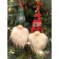 Bauernhaus Wichtel Ornament; Gnome Baumschmuck Weihnachtswichtel; Wichtelfamilie; Zwerge Mit Hüten; Benutzerdefinierte Weihnachtsverzierung von BekkysBaby