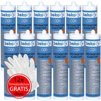 12x Beko Allcon 10 Konstruktionskleber 310 ml + 12 Paar Einweghandschuhe 12x Beko Allcon 10 Konstruktionskleber 310 ml + 12 Paar Einweghandschuhe von Beko