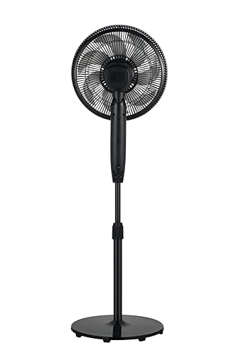 Beko - EFS6700B - Standventilator, 50 W, 3 Geschwindigkeiten, Höhe und Neigung verstellbar - Schwarz, 40,1 x 40 x 134,5 cm von Beko