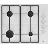 Beko - Gaskochfeld 60 cm 4 Brenner weiß - HIGG64123SW von Beko