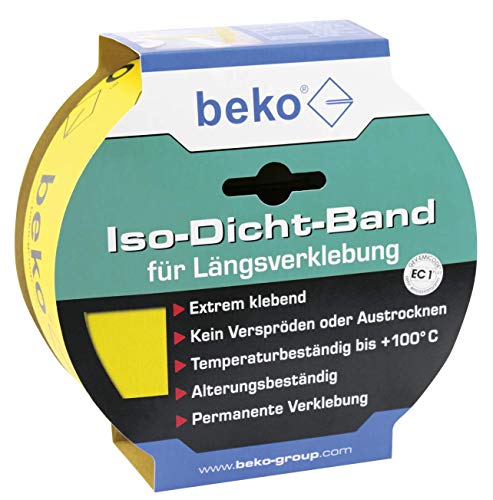 beko Iso-Dicht-Band 60 mm x 40 m gelb für Längsverklebung 235 310 1 von beko